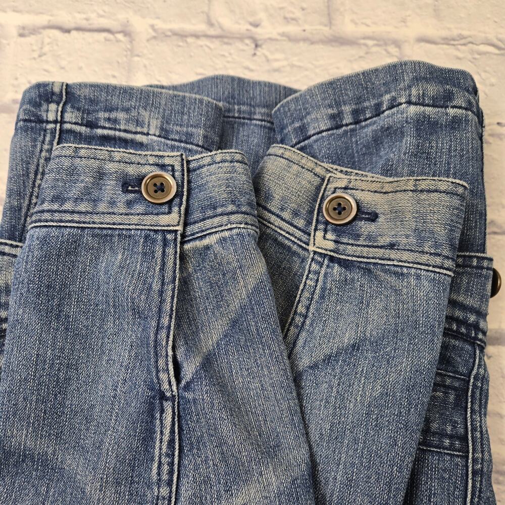 Jones New York Women's Denim Jacket Jean Barn Chore Whiskering Stretch size XL - Picture 15 of 16